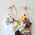 thumbnail image 2 of Conjunto de traje de baño de una pieza con tirantes cruzados Especial para trajes de baño Vestido de playa de gasa fijo para mujer, 2 of 6