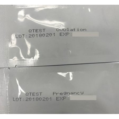 (COMBO Pack) - (10) QTEST Pregnancy Hcg Urine Dipstrip, (40) QTEST LH Ovulation Test Dipstrip Urine