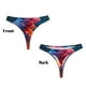 thumbnail image 3 of Balery Modern Art Red And Blue Colors Tangas de Algodón para Mujer con Estampado – Ropa Interior Sexy, Transpirable, G-string-XX-Large, 3 of 6