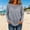 Gray, variant on Women's Sheer Mesh Tops Casual Crewneck Long Sleeve T Shirts Fashion Elegant Side Split Hem Cover Up Blouses