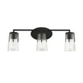 thumbnail image 2 of Black Three Light Bath Bar from the Sacremento Collection, 2 of 6