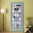 thumbnail image 4 of Shoe Organizer Hanging Over the Door  24 Large Mesh Pockets Shoe Storage with 4 Hooks for Bedroom Closet  59 X 21.6  WHITE, 4 of 6