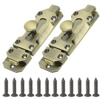 Uxcell Barrel Bolt Latch Vintage Slide Lock with Mounting Screws for Wooden Door Barn Fence Shed Window Green Bronze 4 Inch