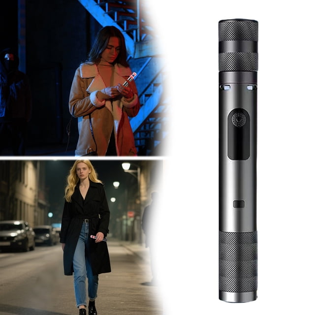 BKER Lampe de Poche Stun – Lampe de Poche Ultime Haute Intensité LED Utilisation d'Urgence Extérieure Rechargeable pour & Camping