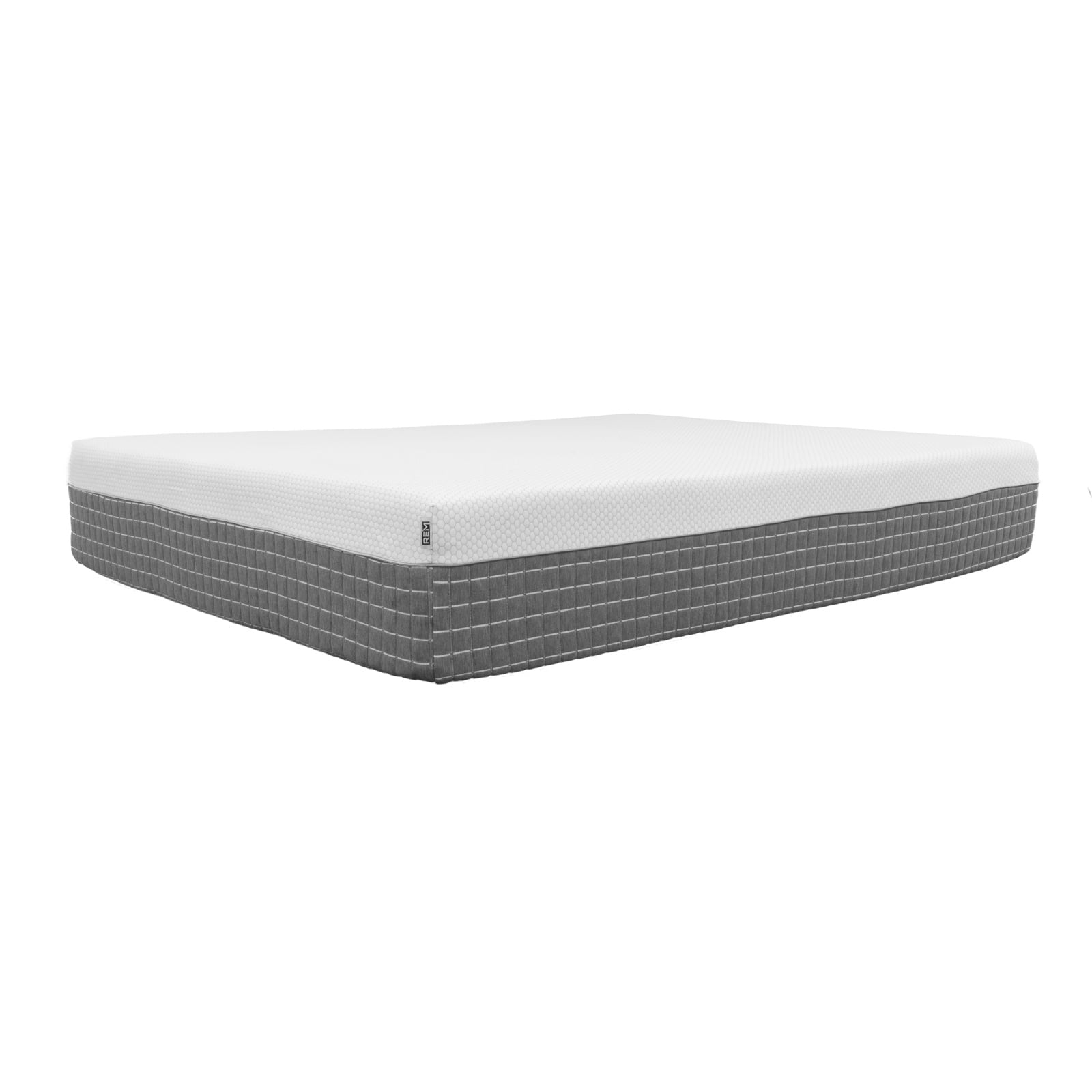 Miekor Furniture 5-Layer, 12 inches Hybrid Memory Foam and Coil Mattress, King Size, White and Grey Knit Cover 82735