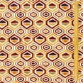 thumbnail image 5 of Fabric Mart Direct Yellow, Orange Digital Printed Velvet Fabric By The Yard, 54 inch or 137 cm width, 7 Continuous Yards Yellow Velvet Fabric, Burgundy & Green Geometric, Upholstery Curtain Wholesale, 5 of 8