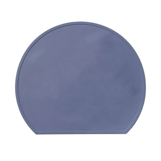 Tapete de mesa suave de secado de silicona resistente al calor platos de drenaje impermeables protección de cojín manteles individuales antideslizantes almohadilla para el hogar azul Sweethay HA012176-08