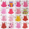 thumbnail image 2 of Summer Kids Baby Girl One-Piece Swimsuit Dress,Color Sent at Random,1-9Y, 2 of 10