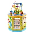 thumbnail image 2 of GUOOL 8 Function Wooden Animals Fruits Beads Metal Roller Coaster Educational Toy, 2 of 7