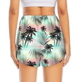 thumbnail image 4 of Haiem Tropical Summer Palm Women's 2 in 1 Running Shorts - Lightweight Athletic Workout Gym Yoga Breathable Sports Shorts Liner with Phone Pockets-Medium, 4 of 9