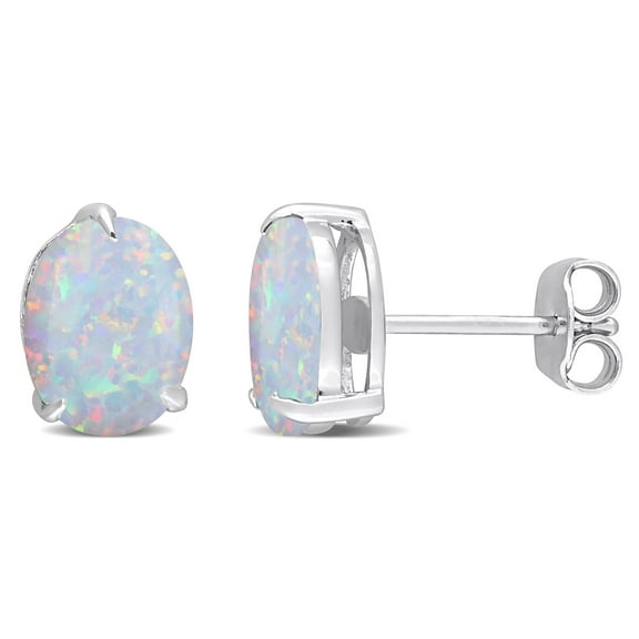 Everly Women's Created Opal Sterling Silver Earrings