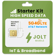 Jolt Broadband Starter Kit 30 Days of 5G 4G LTE | For Cellular Security Cameras | Routers | Hotspots & IoT Devices