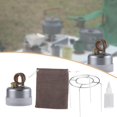 thumbnail image 1 of DYNWAVECA Fourneau à Alcool Mini avec Support Brûleur de Camping pour Pique-Nique Randonnée Argent, 1 of 10