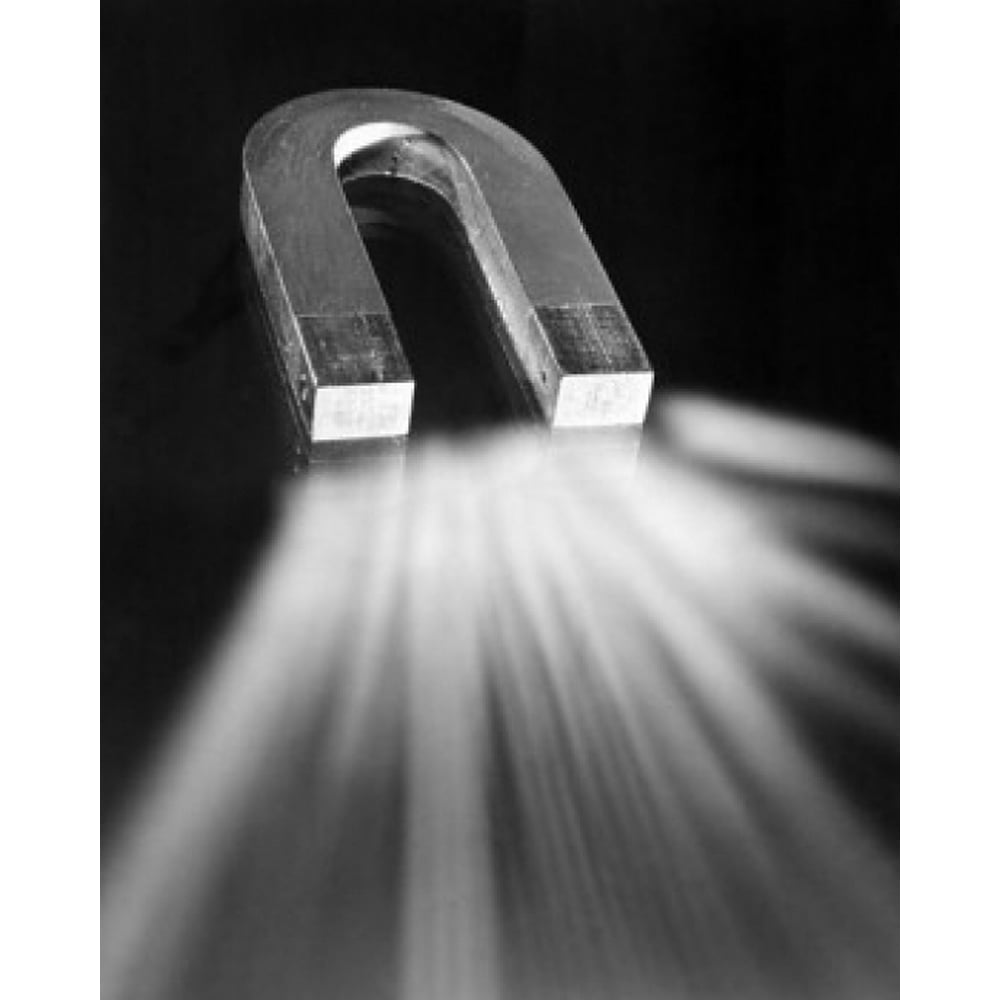 Closeup of a horseshoe producing field Poster Print