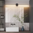 thumbnail image 4 of Candelabros de pared Coinmit Modern, juego de 2 unidades, 3000 K, 100 cm, color negro, 4 of 7