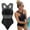 Black, variant on Summer Women Solid Swimwear One-piece Swimsuit Cross Shoulder Straps Beachwear