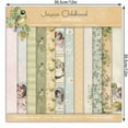 thumbnail image 4 of 12pcs Flower Little Angel Geometric Retro Pattern DIY Material Scrapbook Background Paper Non-self-adhesive 12*12in, 4 of 5