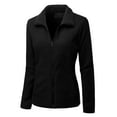 thumbnail image 2 of Doublju Women's Full Zip Up Fleece Jacket With Pockets (Plus Size Available), 2 of 5