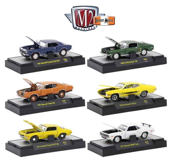 M2 MACHINES 164 DETROITMUSCLE RELEASE 39 SET OF 6 3260039