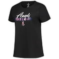 thumbnail image 2 of Women's Profile Black/Heather Gray Los Angeles Angels Plus Size T-Shirt Combo Pack, 2 of 5