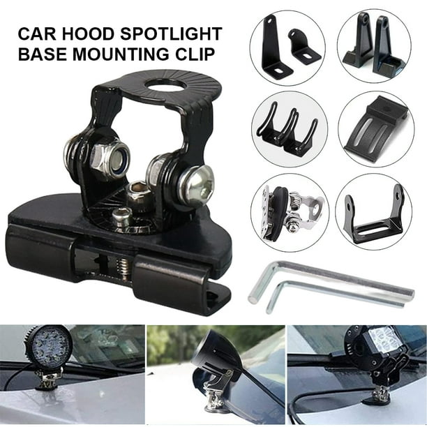 Soporte para Faro Coche LED Montaje Capó Pilar Ajustable 1/2 Uds.