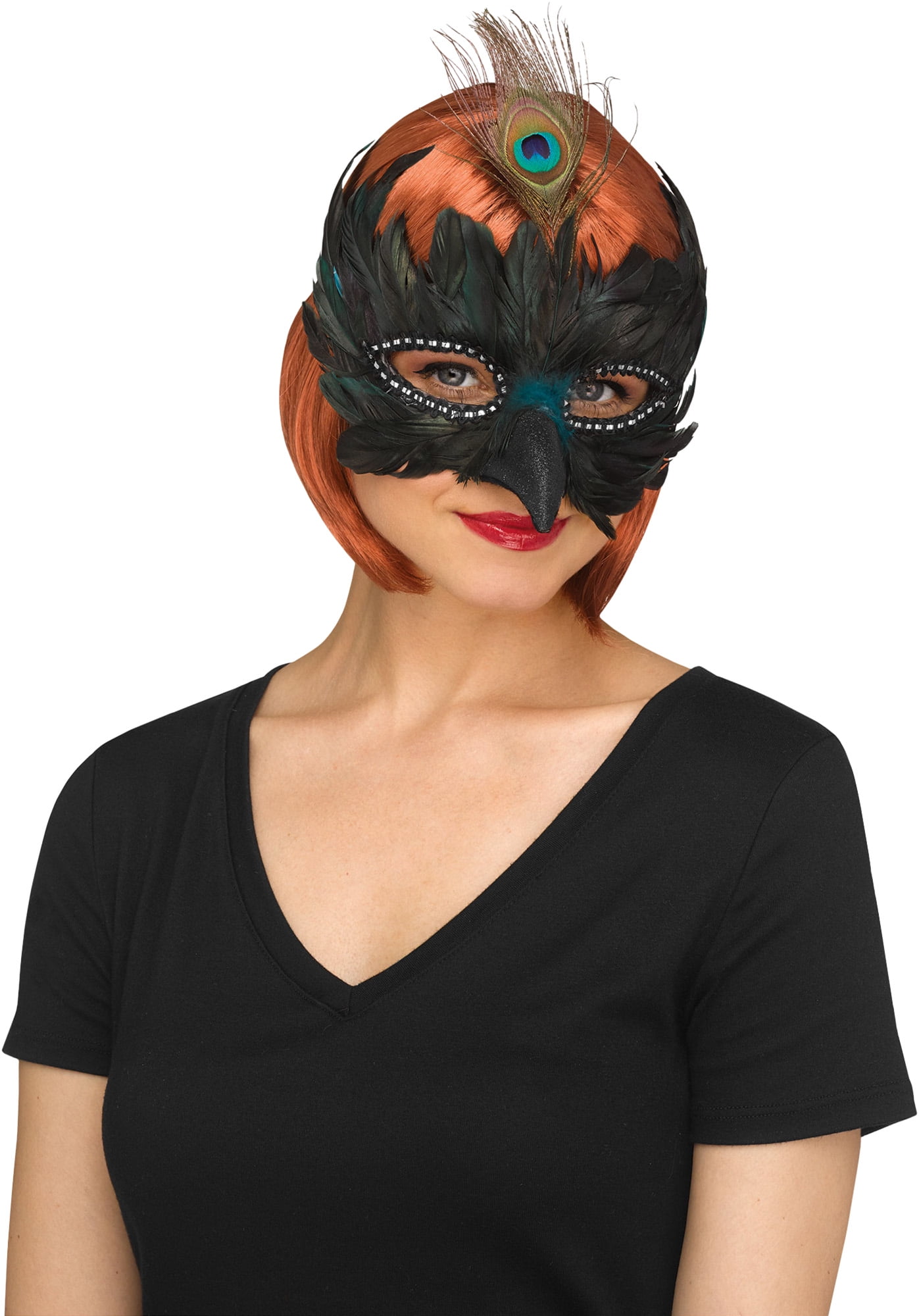 Luxury Women Ball Prom Masquerade Halloween Feather Mask 