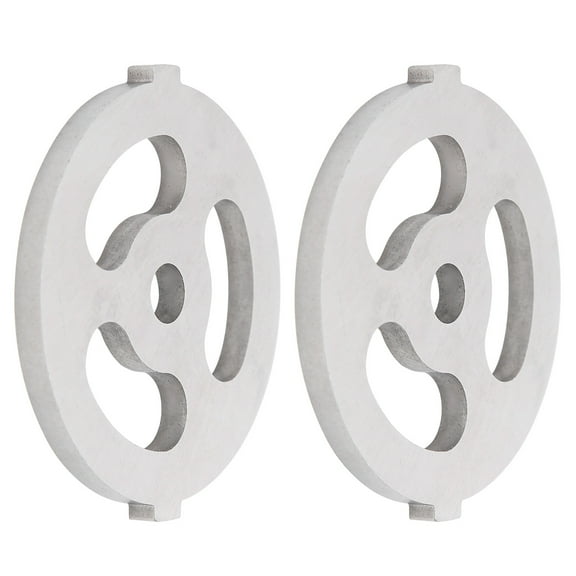 2pcs Meat Grinder Blade Cutting Plate 7mm ID fit for 5# Meat Grinder With 3 Holes Knife Plate