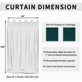 thumbnail image 4 of Cortinas para Patio Exterior en Azul Verdoso Fácil de Usar 54x120 cm 2 Paneles, 4 of 4