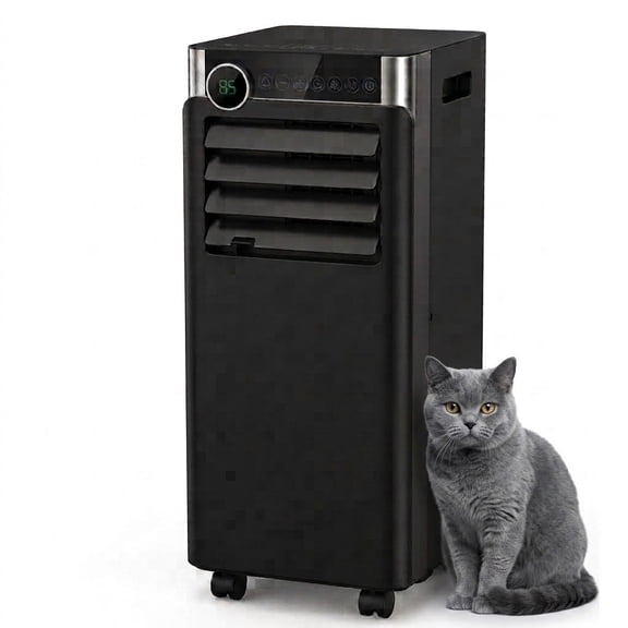 Patiosunny 8000 BTU Portable Air Conditioner, Dehumidifier, Fan, Sleep Mode, 4 in 1 AC with 24-Hour Timer