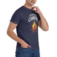 thumbnail image 5 of Camping I'D Rather Be Men'S Basic Short Sleeve T-Shirt Navy Blue Large, 5 of 5