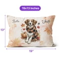 thumbnail image 4 of Hello Fall Brittany Spaniel Scarf Welcome Autumn with Leaves Pumpkins Pillow Cushion Double Sided Brittany Dog Lover Gifts Idea Throw Pillow - 00011, 4 of 4