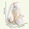 thumbnail image 3 of Easter Bunny Stuffed Animals with Clothes & Bow Tie, Soft Washable Stuffed Bunny, Cute Plush Toys Rabbit Easter Decoration Birthday Gift for Boys and Girls, 10 Inch (Brown), 3 of 8