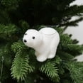 thumbnail image 2 of FUNDUFI Artificial Polar Bear Pendants Christmas Tree Decoration Cute Polar Bear Doll Home Car Hanging Desktop Ornaments, 2 of 6