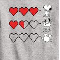 thumbnail image 3 of Peanuts - Snoopy Game Hearts - Toddler & Youth Crewneck Fleece Sweatshirt, 3 of 6