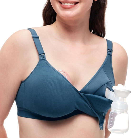 Sujetador manos libres Momcozy HF010 Wireless Nordic Blue