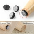 thumbnail image 6 of Uxcell Felt Pad Nails Glides Floor Protector Anti-scratch for Furniture Chair Leg 32pcs, 6 of 7
