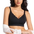 thumbnail image 3 of WAYUTE Women's Bras Seamless Jelly Strip Solid Color Light Support Lift Comfort Wireless Bra for Soft Push up T Shirt, 3 of 5
