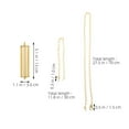 thumbnail image 2 of Minkissy 2 Sets Iron Chain Weight Replacement Decorative Hammer Golden for Grandfather Clock Home Decor, 2 of 8