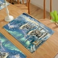 thumbnail image 3 of Wolf Placemats Set of 4, Wild Wolf in Winter Forest with Full Moon Placemats Heat Resistant for Dining Table Non-Slip 18x12 Inches, 3 of 6