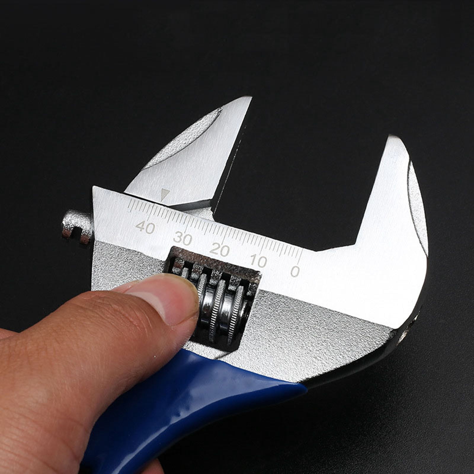 RYDCOT Large Opening Short Handle Adjustable Wrench, Large Opening Bathroom Short Handle Small Wrench, Multifunctional Wrench