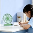 thumbnail image 6 of Desktop Fan, Folding Card Fan 180° Wide Angle, 7 Blades Strong Wide Wind, USB Rechargeable Quiet Brushless Motor, Portable Desk Fan for Home Dorm Outdoor Travel, 5.71x1.57x6.10in, 6 of 6