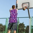 thumbnail image 5 of Sikiie Bright Butterflies Basketball Jersey Reversible Men's Mesh Athletic Sports Shirts Training Practice S-4XLSmall, 5 of 6