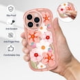 thumbnail image 5 of iPhone 14 Pro Max Case, Shockproof Kawaii TPU Phone Case for iPhone 14 Pro Max 2022 (6.7 Inch), Cute Back Case for Girls and Women, Orange Flowers, 5 of 5
