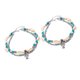 thumbnail image 5 of 2 tobilleras hawaianas tejidas con conchas, tobilleras de playa con cuentas de tortuga, cadena colgante de aleación para el pie, joyería decorativa, 5 of 6