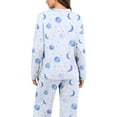 thumbnail image 4 of YanHoo Pajamas for Women Set 2 Piece Lounge Set Soft Cute Floral Printed V Neck Long Sleeve Pjs Long Pants Sleepwear, 4 of 7