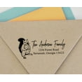 thumbnail image 4 of Printtoo Personalized Red Self Inking Housewarming Stamp Custom Address Rubber Stamper-68 x 30 mm, 4 of 6