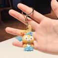 thumbnail image 4 of Conejo pato llavero kawaii dibujos animados lindo creativo 3d coche llavero colgante pequeño regalo, 4 of 5