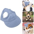 thumbnail image 4 of 1pcs Red L Dog Sports Hat Cat Pet Baseball Cap Outdoor Sunbonnet Fashion Sun Hat Adjustable Stripe Summer Travel Hat With Ear Holes, 4 of 5