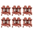 thumbnail image 1 of Unique Bargains Borne de Rail DIN UK10N 800V 76A Connecteur de Vis 0.5-10mm2 Rouge 6 Pcs, 1 of 3