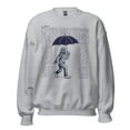 thumbnail image 1 of Bigfoot with Umbrella in Rain - Unisex Sweatshirt, 1 of 4